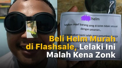 Apes, Beli Helm Murah di Flashsale Malah Kena Zonk