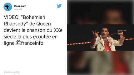 "Bohemian Rhapsody" de Queen devient la chanson du XXe siècle la plus écoutée en ligne