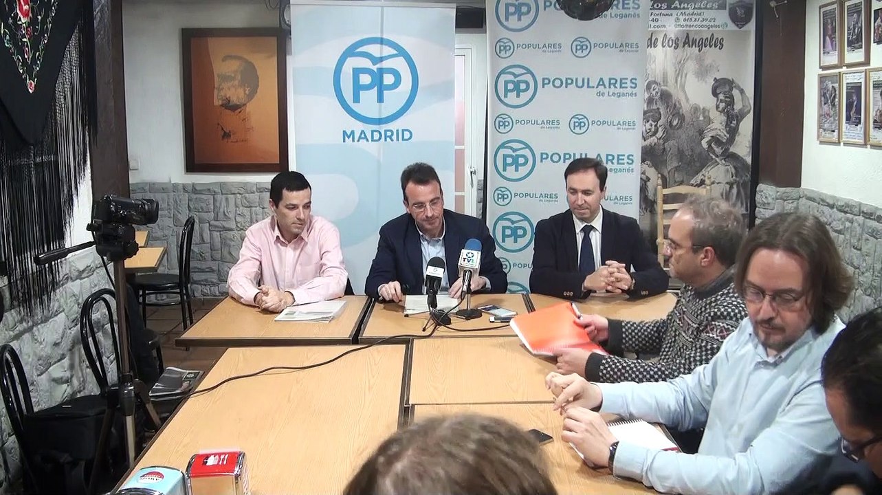 Rueda de prensa del Partido Popular de Leganés del 11 de diciembre de 2018