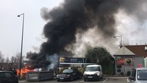 Rennes. Feu rue de St Brieuc suite à la manifestation lycéenne