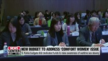 S. Korea budgets first dedicated funds to raise awareness of wartime sex slavery