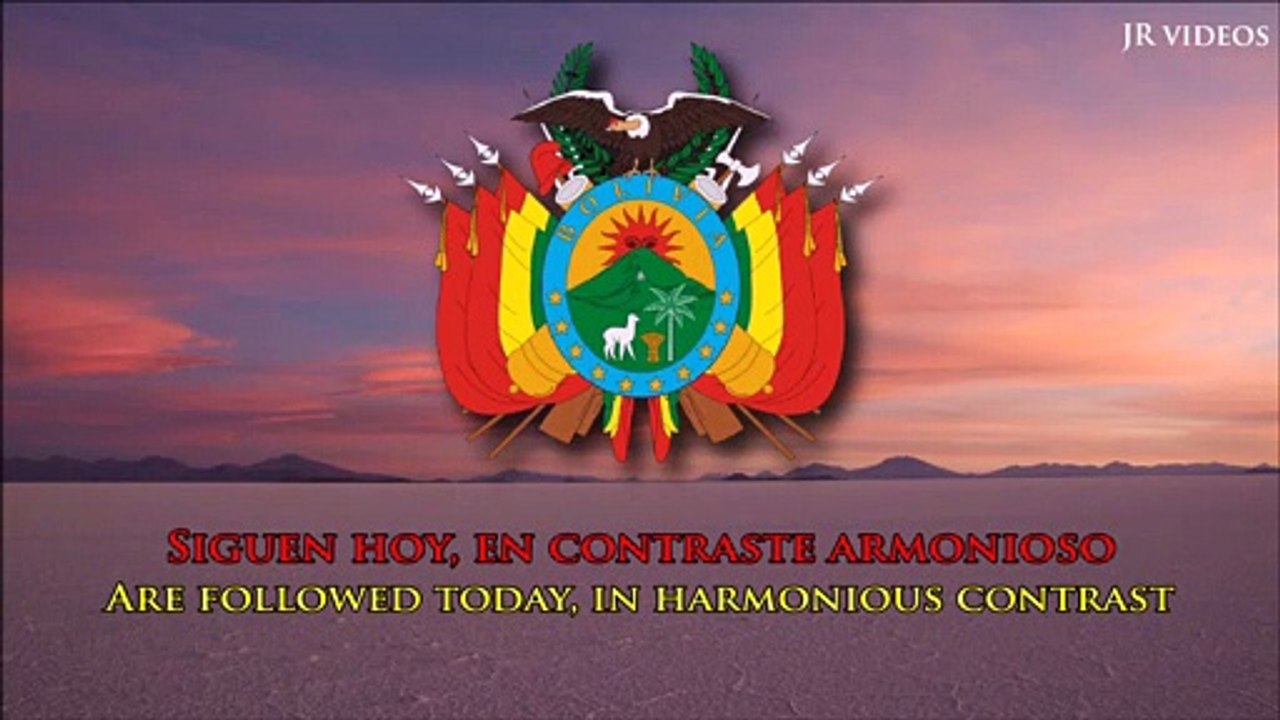 National anthem of Bolivia (ES/EN lyrics)