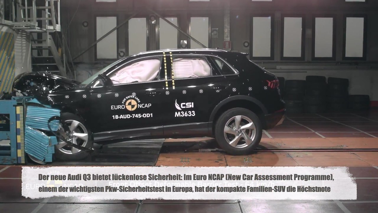Fünf Sterne für den Audi Q3 beim Euro NCAP Test