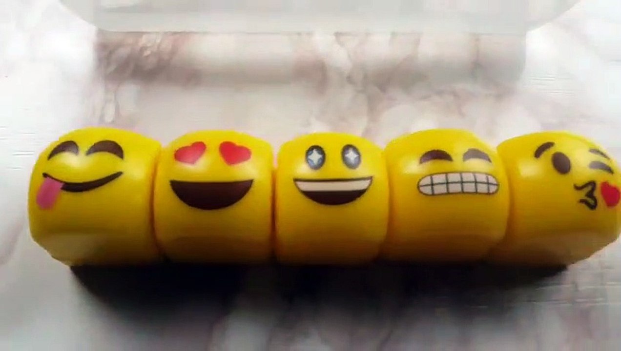 Clear Slime Emoji Lip Balm Mixing