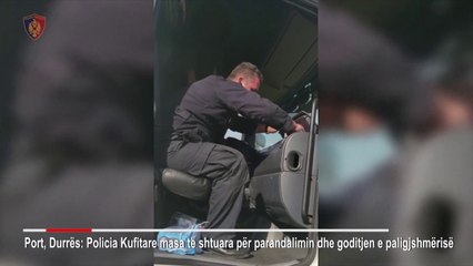 Ora News - Kapet drogë në kamion në portin e Durrësit