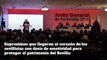 Las frases que llegaron al corazón de los sevillistas en la Junta 2018