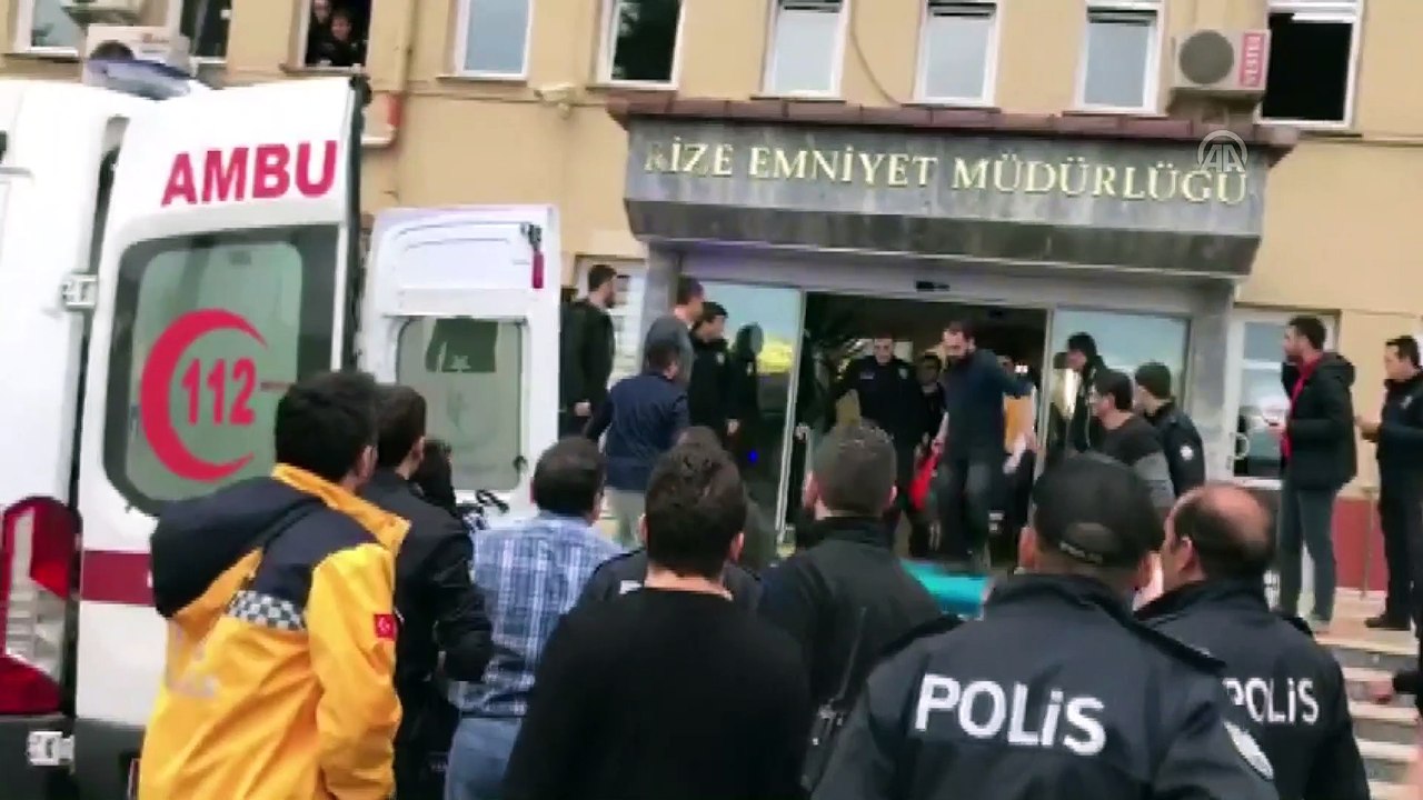 Rize Emniyet Müdürlüğünde silah sesleri - RİZE
