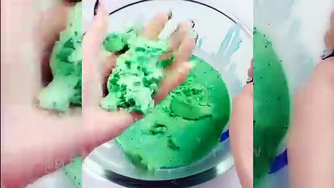 DIY Fluffy Oobleck Slime Tutorial!-Satisfying Slime ASMR!