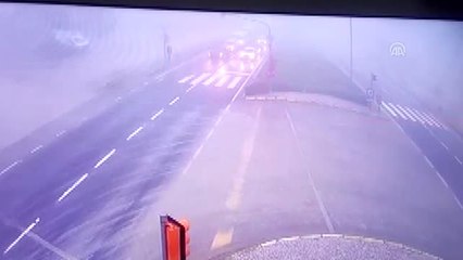 Denizli'deki Ölümlü Trafik Kazası Güvenlik Kamerasına Yansıdı