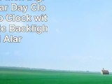Signstek 8 Inch Digital Calendar Day Clock Desktop Clock with Automatic Backlight and