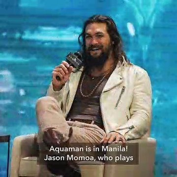 'Aquaman' stars Jason Momoa, Amber Heard in Manila