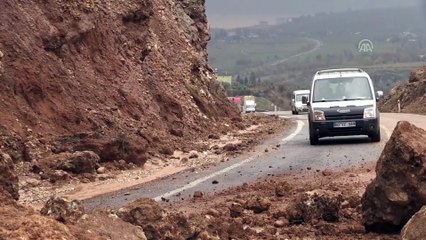 Kuvvetli yağış heyelana neden oldu - ADIYAMAN
