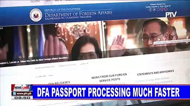 DFA passport processing much faster