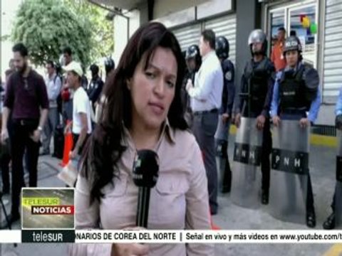Periodistas hondureños exigen cese a la represión a las protestas