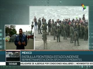 Patrulla fronteriza de EEUU reprime manifestación en apoyo a migrantes
