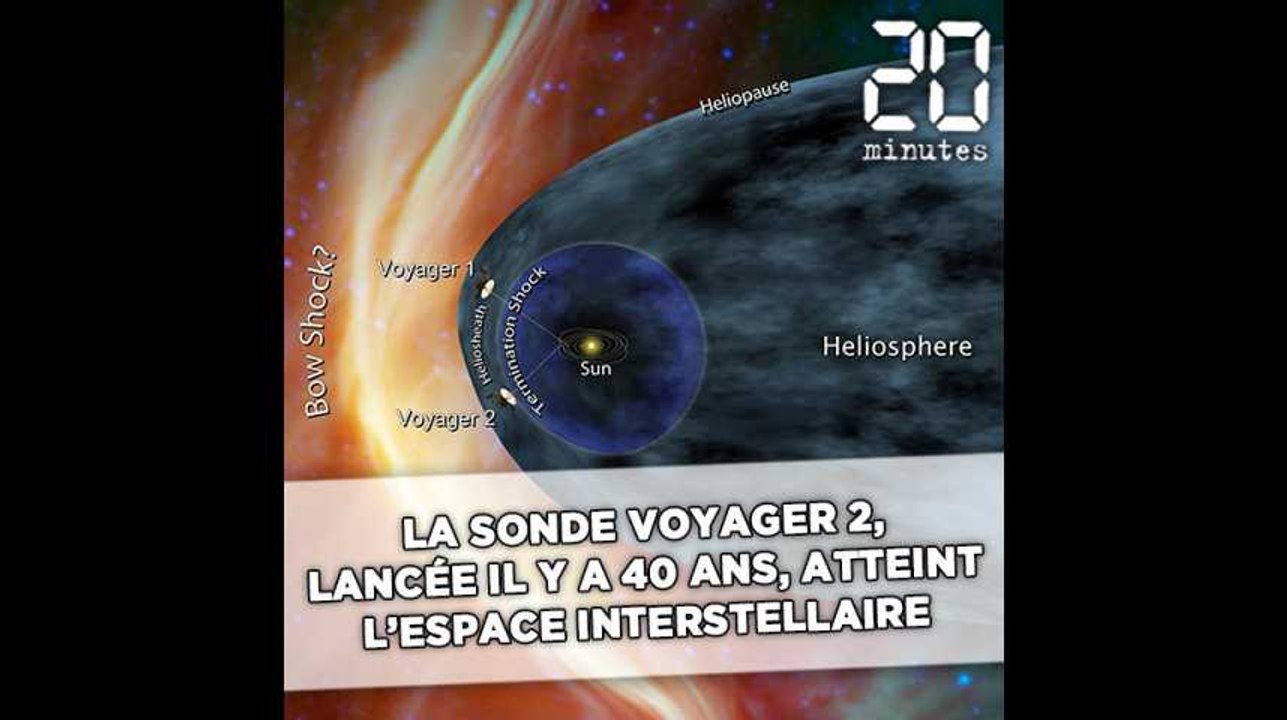 La sonde Voyager 2, lancée il y a 41 ans, atteint l'espace interstellaire