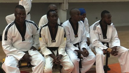 Karaté: taekwondo passage de grade qui marque la fin de la saison 2018
