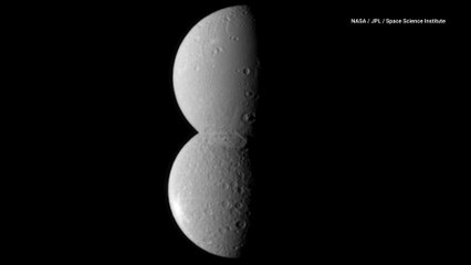 Saturn's Moons Align to Form a Snowman in Space