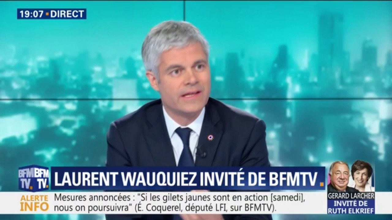 Annonces d'Emmanuel Macron: Laurent Wauquiez craint que "les mesures d’aujourd’hui fassent les impôts de demain"
