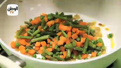 طريقة تحضير مكرونة بالسبانخ والفراخ