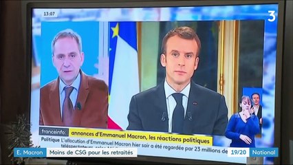 Emmanuel Macron : moins de CSG pour les retraités