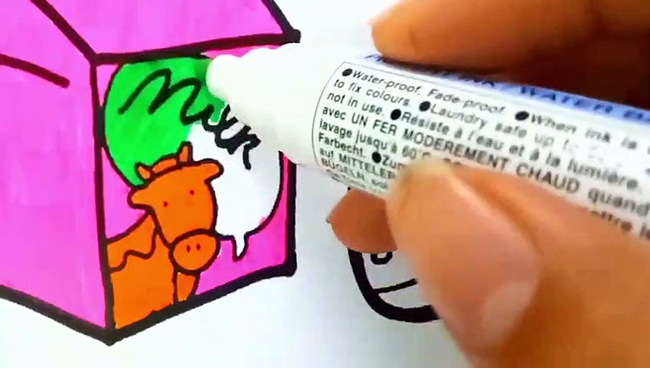 Breakfast Coloring Pages | Bread, Milk, And ??? Coloring Book | Videos For Kids | Find The Secret