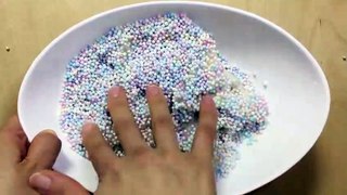 ADDING TOO MUCH CRUNCHY FLOAM SLIME!! SATISFYING SLIME VIDEO!! LOOPY SLIME