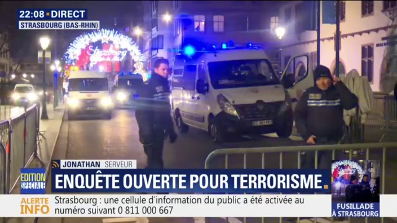 Strasbourg: Ce témoin raconte avoir vu "un corps allongé au sol et le sang qui coulait"