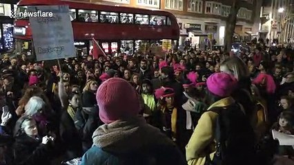 Protesters at Home Office stand in solidarity with the Stansted 15
