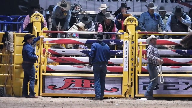 Junior NFR Final Bareback riding and saddle bronc riding on December 10, 2018 in Las Vegas..