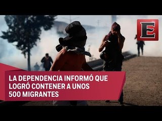 México deportará a migrantes que intentaron ingresar a EU "de forma violenta": Segob