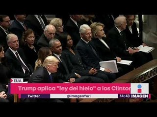 Trump aplica "ley del hielo" a los Clinton y los Obama | Noticias con Yuriria Sierra