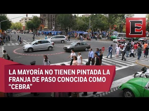 Cruces peatonales de la CDMX son inseguros