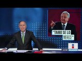López Obrador sale a defender a Paco Ignacio Taibo II | Noticias con Ciro