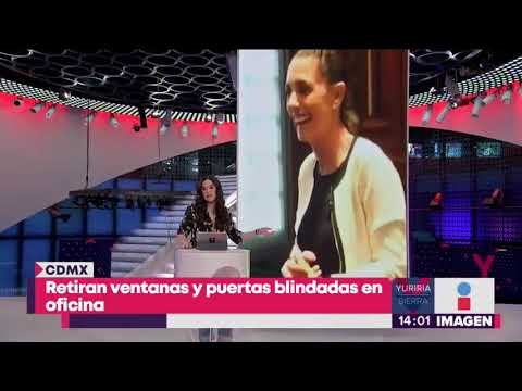 Claudia Sheinbaum descubre que su oficina tiene ventanas y puertas blindadas | Noticias con Yuriria