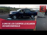 Hallan a cinco ejecutados en la autopista Puebla-Orizaba