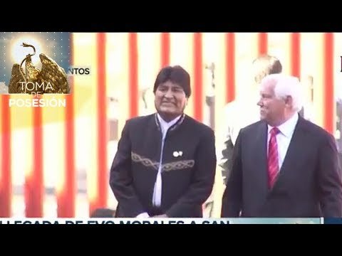 Llega Evo Morales para investidura de López Obrador