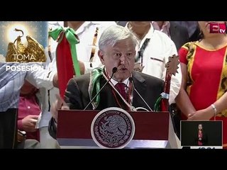 Primeras impresiones de la entrega de Bastón de Mando a López Obrador