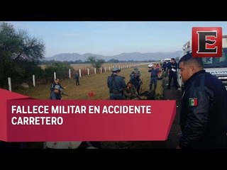 Volcadura en la carretera San Luis Rioverde deja un militar muerto