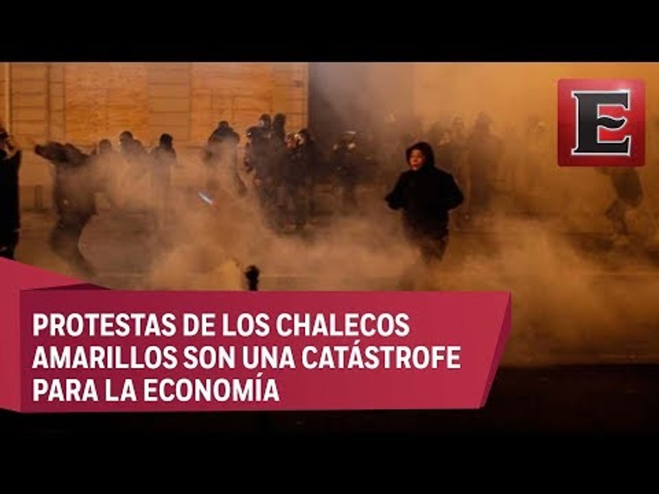 "Chalecos amarillos" rompen cerco y causan disturbios en toda Francia