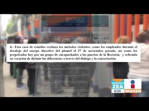 Encapuchados lanzan petardos y realizan pintas en Rectoría | Noticias con Francisco Zea