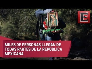 Peregrinos caminan durante días para llegara a la Basílica de Guadalupe