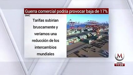 Guerra comercial podría provocar baja de 17% en comercio mundial: OMC