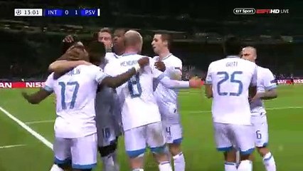 INTER 1-1 PSV EINDHOVEN