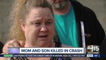 Mother and son killed in rush-hour crash Monday night