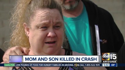 Mother and son killed in rush-hour crash Monday night