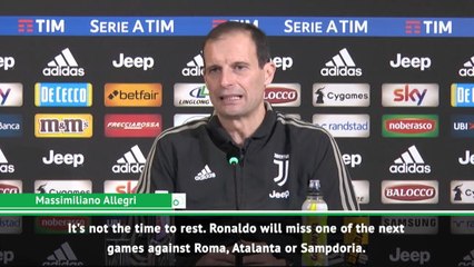 Allegri confirms plan to rest Ronaldo