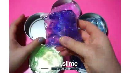 Satisfying Slime ASMR Video #74  /Slime ASMR Pressing Compilation / CRUNCHY SLIME #74