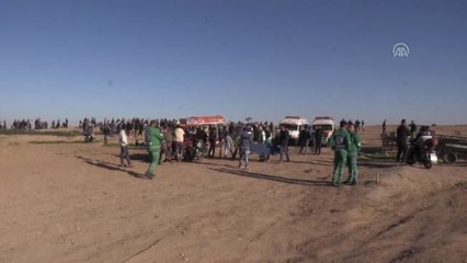 Gazze Sınırındaki "Büyük Dönüş Yürüyüşü" Gösterileri 38. Cumasında (4)