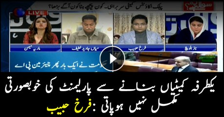 Farrukh Habib stresses upon consensus on parliamentary committees